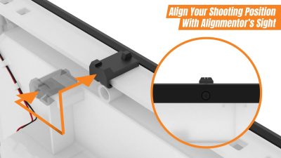 AceTech ALIGNMENTOR Electronic Smart Airsoft Target (26 × 21 cm) - obrazek 8