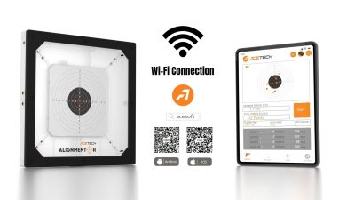 AceTech ALIGNMENTOR Electronic Smart Airsoft Target (40 × 40 cm) - obrazek 6