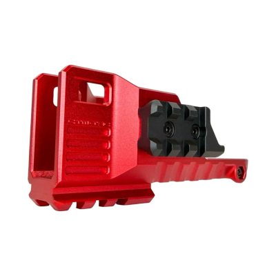 Alternative view of CTM AAP-01 M4XIMUS Kit CNC Extended Rail Blast Shield – Red