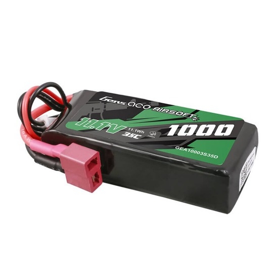 Gens ACE Li-Pol Battery 11.1V 1000mAh, 35C, T-Dean – Monoblock OD-A-GEA10003S35D asgbox.pl Gens ACE Li-Pol Battery 11.1V 1000mAh, 35C, T-Dean – Monoblock