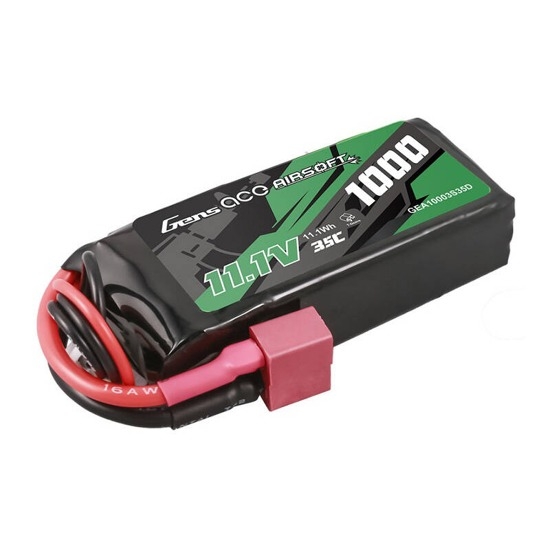 Gens ACE Li-Pol Battery 11.1V 1000mAh, 35C, T-Dean – Monoblock OD-A-GEA10003S35D asgbox.pl Gens ACE Li-Pol Battery 11.1V 1000mAh, 35C, T-Dean – Monoblock - obrazek 3