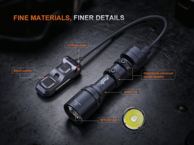 FENIX GL30R Tactical Flashlight with Remote Switch – Black - obrazek 5