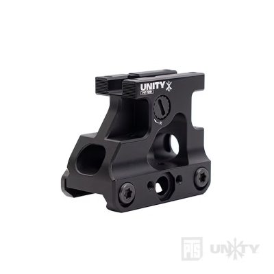 Alternative view of PTS Unity Tactical FAST MRO Red Dot Mount – Black