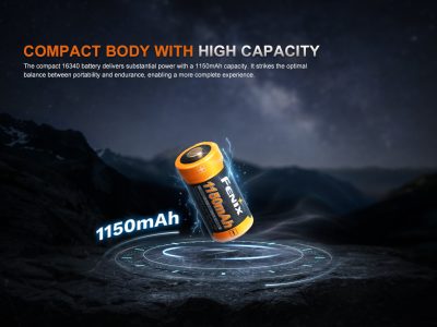 FENIX Rechargeable Li-ion Battery RCR123A 3.6V - 1150 mAh - obrazek 4
