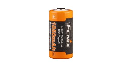 FENIX Rechargeable USB-C Battery RCR123A 3.6V - 1050 mAh - obrazek 3