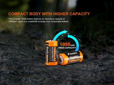 FENIX Rechargeable USB-C Battery RCR123A 3.6V - 1050 mAh - obrazek 7