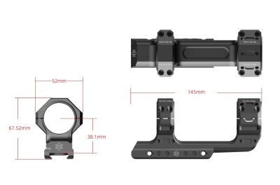 VO 34mm One-Piece Cantilever Mount – Black - obrazek 4