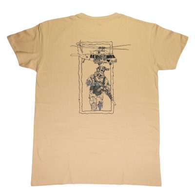 Alternative view of ANAREUS SKELETON OPERATOR 25 T-shirt – Black