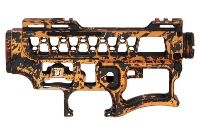 Zestaw Specna Arms x Mancraft CNC Speedsoft Splash Anodised do replik M4/M16 Czarno-Pomarańczowy - obrazek 5