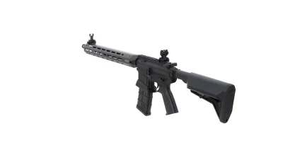 asgbox.pl - Karabinek ASG King Arms x Lancer Systems L15 LCH7 15" Real Carbon Czarny
