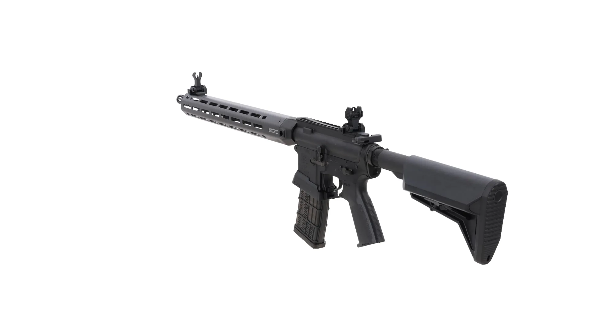Karabinek ASG King Arms x Lancer Systems L15 LCH7 15" Real Carbon Czarny OD-G-KIA-01-049064-00 asgbox.pl asgbox.pl - Karabinek ASG King Arms x Lancer Systems L15 LCH7 15" Real Carbon Czarny