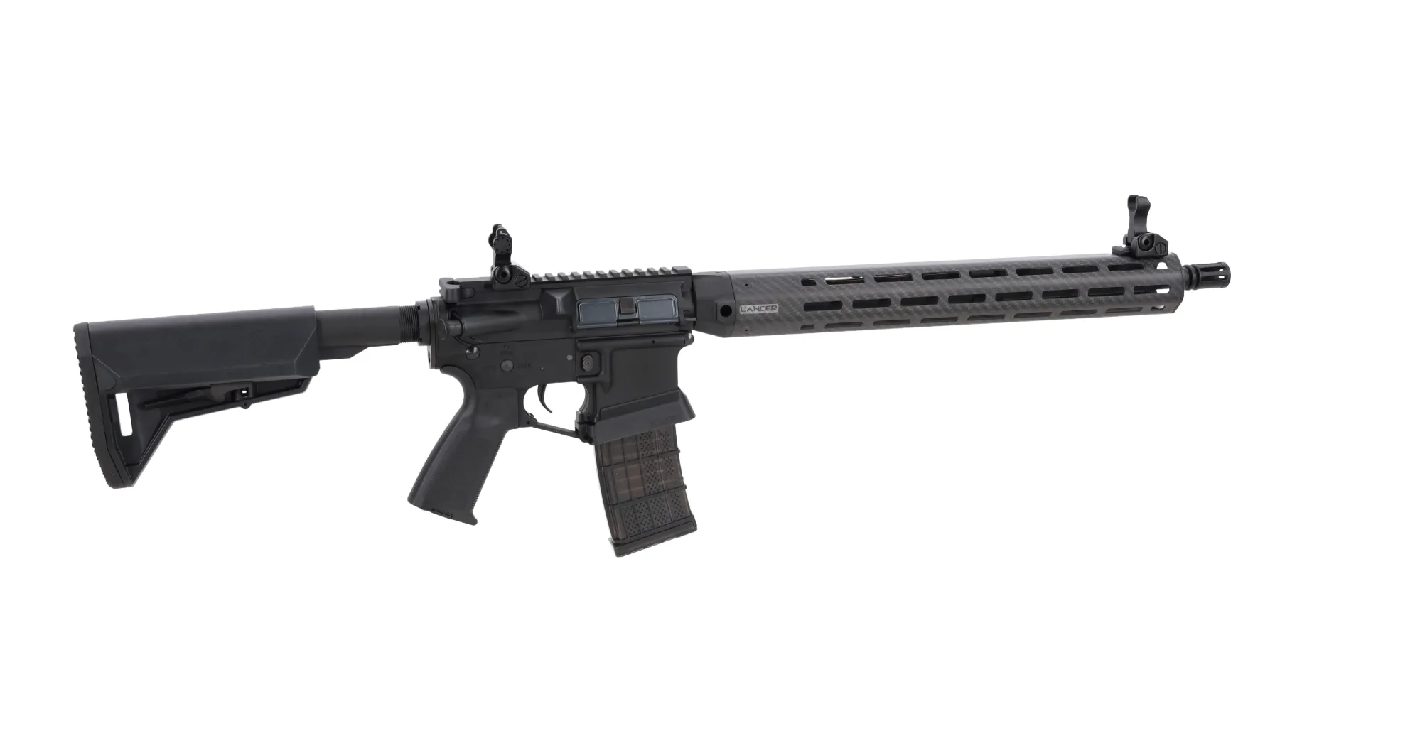 Karabinek ASG King Arms x Lancer Systems L15 LCH7 15" Real Carbon Czarny OD-G-KIA-01-049064-00 asgbox.pl Karabinek ASG King Arms x Lancer Systems L15 LCH7 15" Real Carbon Czarny - obrazek 2