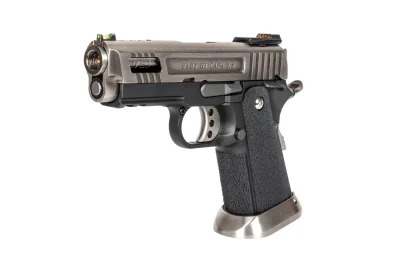 asgbox.pl - WE Hi-Capa 3.8 Force "Velociraptor" Pistolet GBB (Full-auto) Srebrny - OUTLET