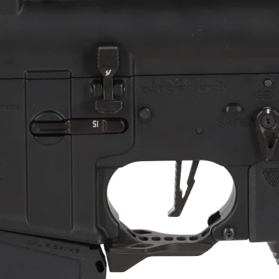 asgbox.pl - Karabinek ASG King Arms x Strike Industries Sentinel GRIDLOK® 11" Aster SE ETU Czarno-złoty
