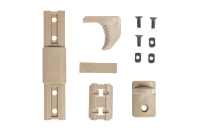 asgbox.pl - Modułowy chwyt Double Bell Hand Stop Kit na szynę MLOK Tan