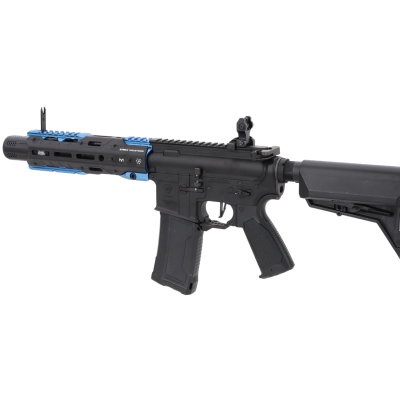 asgbox.pl - Karabinek ASG King Arms x Strike Industries Sentinel GRIDLOK® 8.5" Aster SE ETU Czarno-niebieski