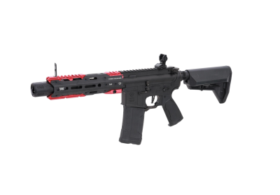 asgbox.pl - Karabinek ASG King Arms x Strike Industries Sentinel GRIDLOK® 8.5" Aster SE ETU Czarno-czerwony