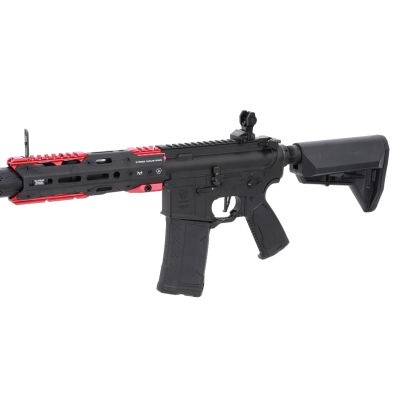 asgbox.pl - Karabinek ASG King Arms x Strike Industries Sentinel GRIDLOK® 8.5" Aster SE ETU Czarno-czerwony