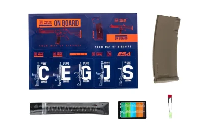 asgbox.pl - Karabinek ASG Specna Arms SA-F05-RL FLEX™ Gen.2 HAL ETU™ Light Ops Stock/New Receiver Half-Tan