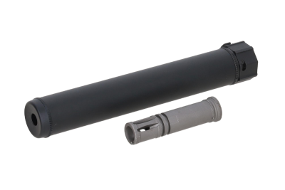 asgbox.pl - 5KU SOCOM style 7.62 SS 5KU-143 Tłumik dźwięku QD + tłumik płomienia