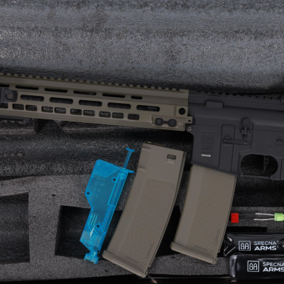 asgbox.pl - Specna Arms M4/AR15 SA-P30 PRIME BLDC Karabin szturmowy AEG 14" - Oliwkowy
