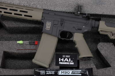 asgbox.pl - Karabinek ASG Specna Arms SA-F03 FLEX™ Gen.2 HAL ETU™ Light Ops Stock Oliwkowy