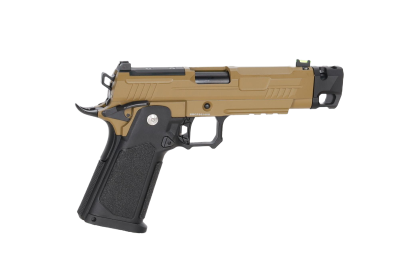 Arcturus Hi-Capa Vanguard 4.3" Pistolet GBB (Optics Ready/Kompensator) - Half-Tan - obrazek 3