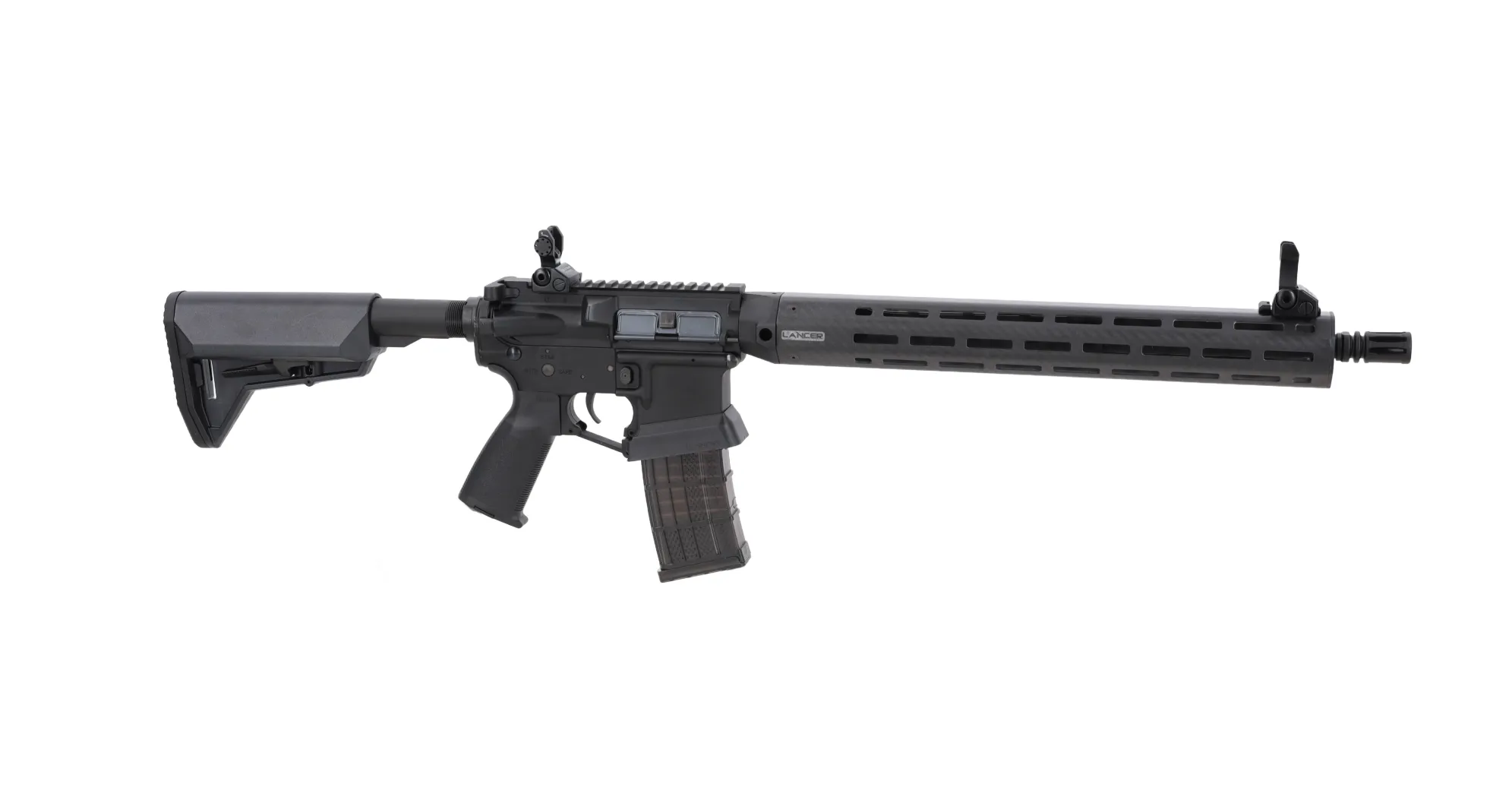 Karabinek ASG King Arms x Lancer Systems L15 LCH7 15" Real Carbon Czarny OD-G-KIA-01-049064-00 asgbox.pl Karabinek ASG King Arms x Lancer Systems L15 LCH7 15" Real Carbon Czarny - obrazek 3