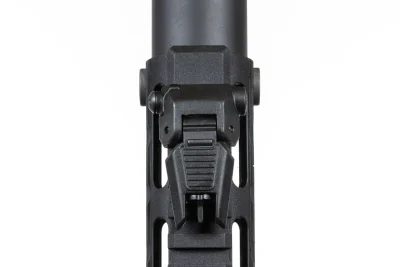 asgbox.pl - Pistolet maszynowy ASG Specna Arms SA-FX02 FLEX™ HAL ETU Czarny z pomarańczowym urządzeniem wylotowym