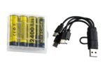 Nitecore NH2400 AA battery 2400mAh 4pcs Black - obrazek 4