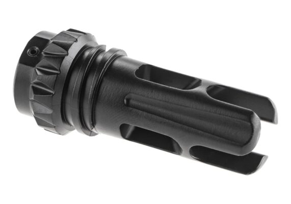 3 Prong Steel Mock Flash Hider 14mm CCW Black