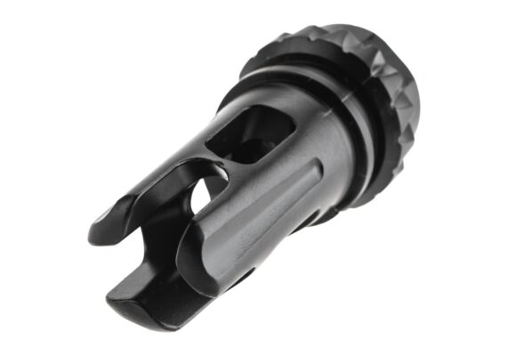 3 Prong Steel Mock Flash Hider 14mm CCW Black - obrazek 5