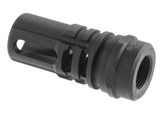 S-Series TYPE 15 Steel Flash Hider 14mm CCW Black - obrazek 2