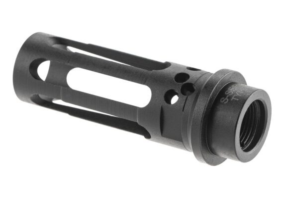 S-Series TYPE 16 Steel Flash Hider 14mm CCW Black - obrazek 2