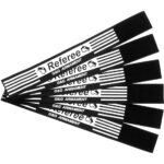 Team Armband Set for Referee 6pcs Black