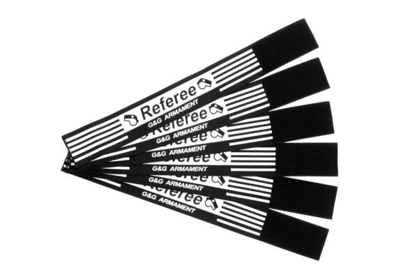 Team Armband Set for Referee 6pcs Black