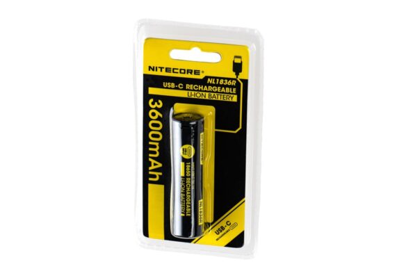 Nitecore NL1836R 18650 USB-C Battery 3.6V 3600mAh - obrazek 3