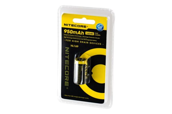 Nitecore NL169R 16340 Battery 3.6V 950mAh - obrazek 3