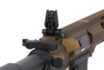 Karabinek ASG Specna Arms RRA SA-E25 HAL ETU™ Chaos Bronze z pomarańczowym urządzeniem wylotowym - obrazek 3