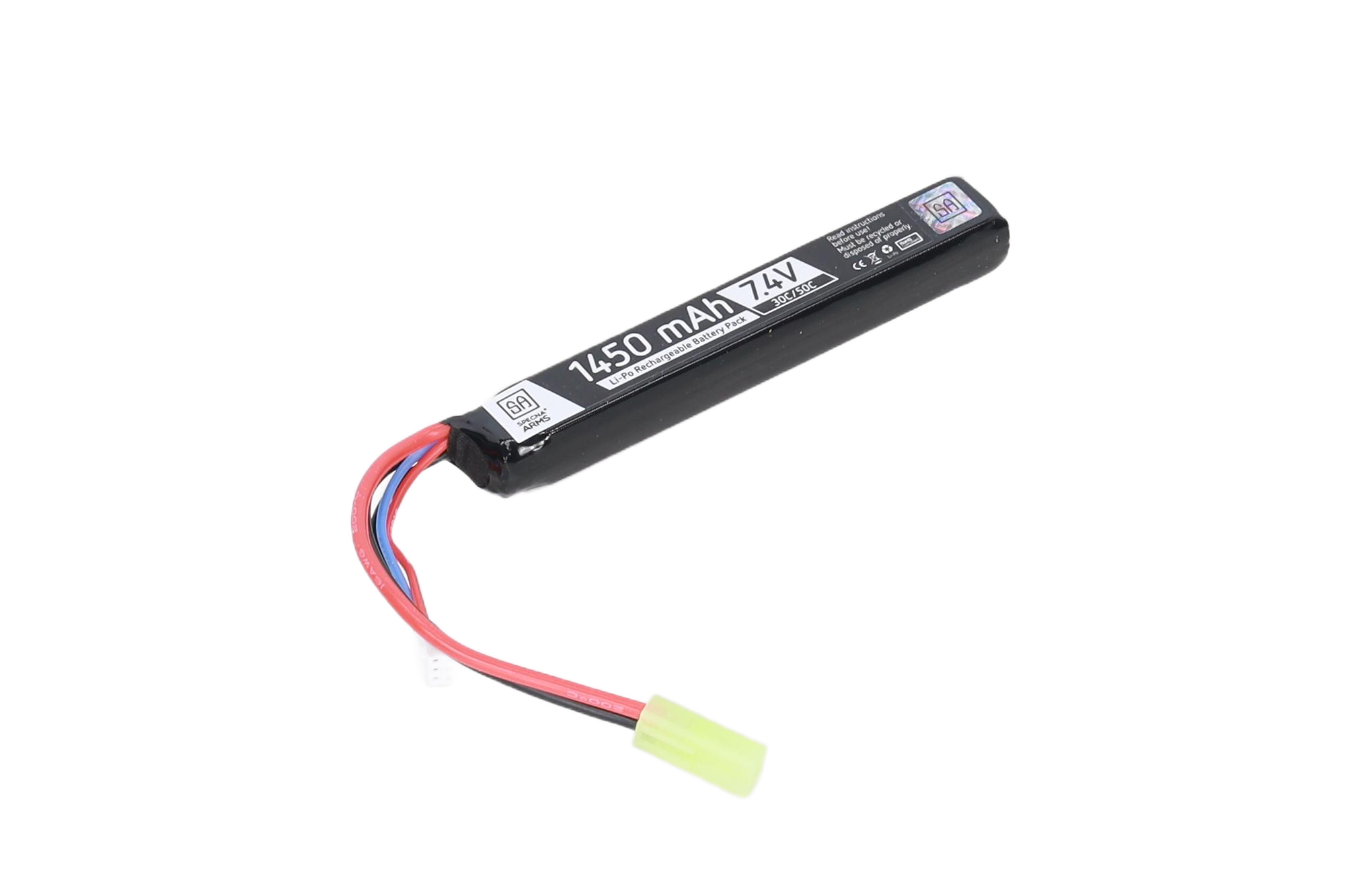 Specna Arms akumulator LiPo 7.4V 1450mAh 30/50C Tamiya mini OD-G-SPE-06-049125-00 asgbox.pl asgbox.pl - Specna Arms akumulator LiPo 7.4V 1450mAh 30/50C Tamiya mini