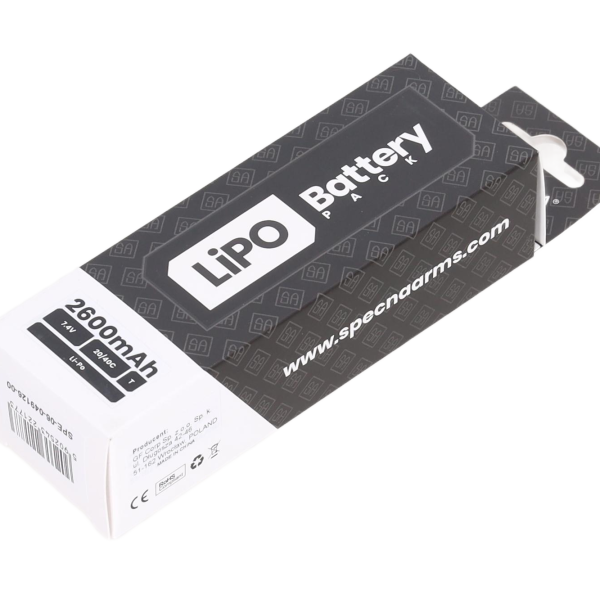 asgbox.pl - Specna Arms akumulator LiPo 7.4V 2600mAh 20/40C 2-modułowy Tamiya mini