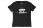 Koszulka Alpha Industries Basic Foil Print Black-Silver - obrazek 2