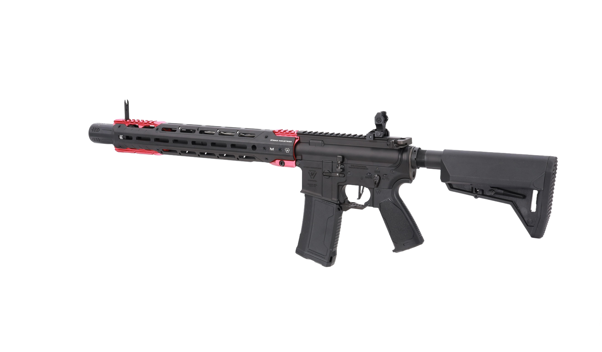 Karabinek ASG King Arms x Strike Industries Sentinel GRIDLOK® 15" Aster SE ETU Czarno-czerwony OD-G-KIA-01-049041-00 asgbox.pl Karabinek ASG King Arms x Strike Industries Sentinel GRIDLOK® 15" Aster SE ETU Czarno-czerwony - obrazek 3