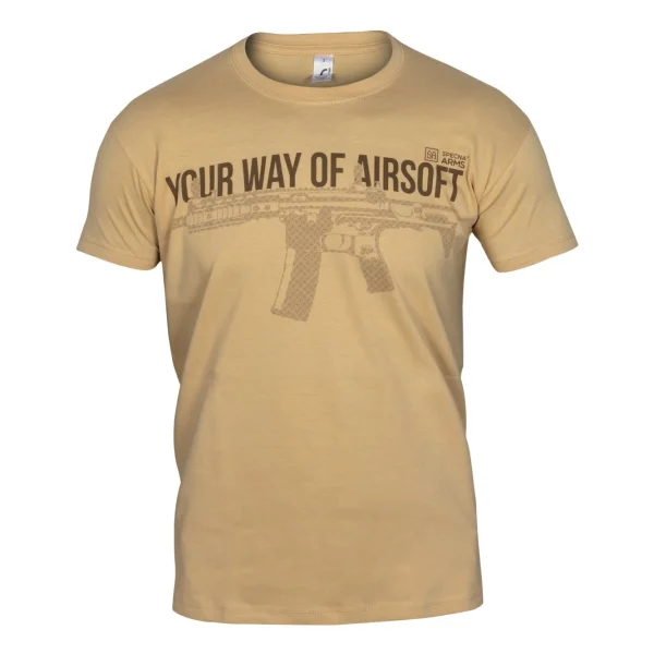 asgbox.pl - Koszulka Specna Arms - Your Way Of Airsoft 04 - Tan