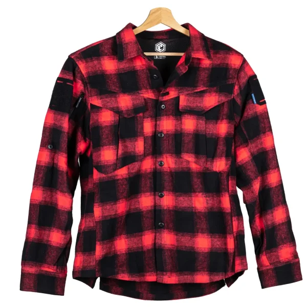 asgbox.pl - Koszula flanelowa Emerson Gear Blue Label Longicorn Czarno-czerwona
