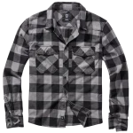 asgbox.pl - Koszula Flanelowa Brandit Checkshirt Szaro-Czarna