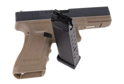Replika pistoletu WE-G17 Gen. 3 - TAN - obrazek 3
