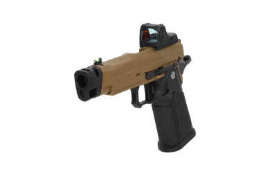 Arcturus Hi-Capa Vanguard 4.3" Pistolet GBB (Optics Ready/Kolimator ARS-1/Kompensator) - Half-Tan - obrazek 4