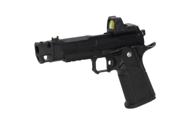 Arcturus Hi-Capa Vanguard 4.3" Pistolet GBB (Optics Ready/Kolimator ARS-1/Kompensator) - Czarny - obrazek 4