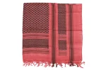Chusta Specna Arms typu Shemagh Regular Czarno-Czerwona - obrazek 4